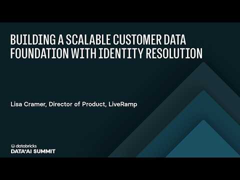 Watch: Building a Scalable Customer Data Foundation with Identity Resolution