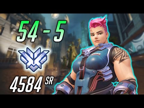 [Overwatch] KING'S ROW HIGH ENERGY 54-5 Zarya 4584 SR