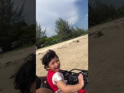 Pantai angsana tanah bumbu (Wisata banjarmasin) Kerreeeen bangett💦🌊🌈