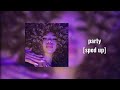 party - chris brown [sped up + reverb]