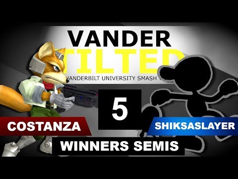 VanderTILTED #5 - Melee Singles - Costanza (Fox) VS ShiksaSlayer (G&W, Marth) - Winners Semis
