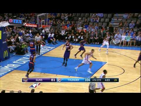 Mitch McGary Highlights Suns vs. Thunder 12.14.2014 - 3 Points, 4 Rebounds