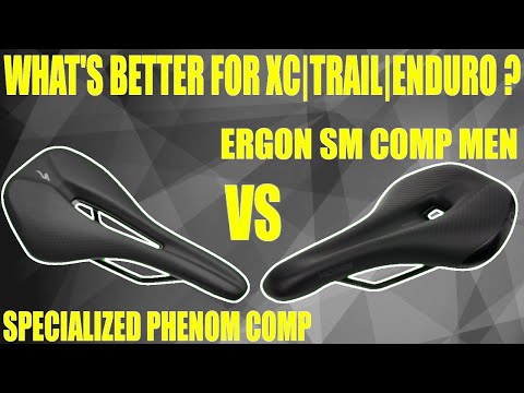 SPECIALIZED PHENOM COMP vs ERGON SM COMP MEN // WEIGHT SIZES SPECIFICATIONS DIFFERENCES