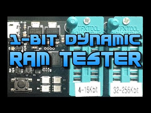 D-RAM Tester for 1bit dynamic RAM ICs