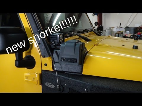 Installing a rugged ridge snorkel on the jk build