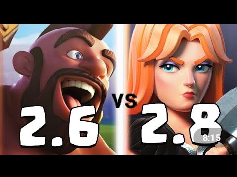2.8 vs 2.6 e 2.5. Clash royale ita