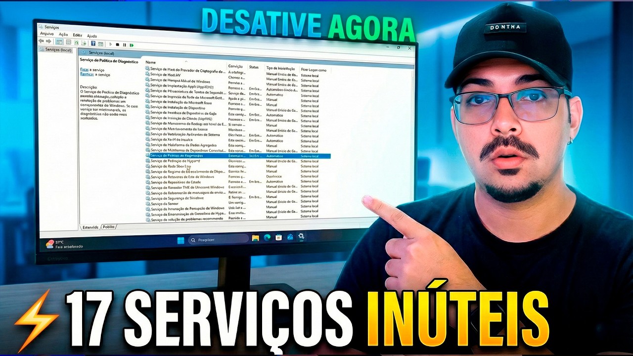 SEU PC AGRADECE! Desative esses 17 Serviços "Sugadores" de CPU e RAM no Windows 11/10