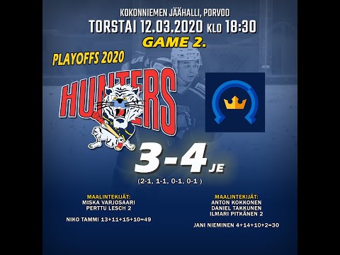 Maalikooste: Porvoon Hunters - Kiekko-Espoo 12.03.2020