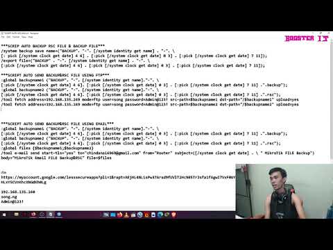 EP61 Mikrotik Auto File Backup File RSC to FTP&EMAIL
