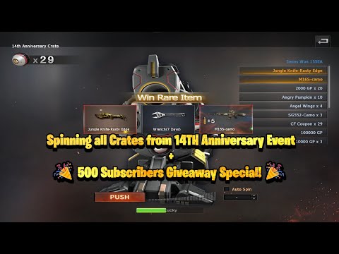 Crossfire West | Spinning all Crates from 14TH Anniversary Event + 500 Subscribers Special Giveaway!