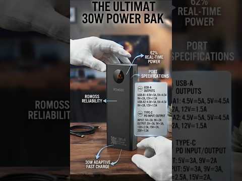Romoss 30000mAh 30W Fast Charging Power Bank PEA30-292