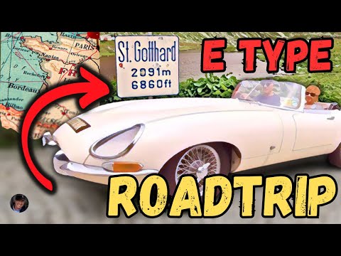 Classic Jaguar crossing Alps at St Gotthard - Roadtrip Pt. 2