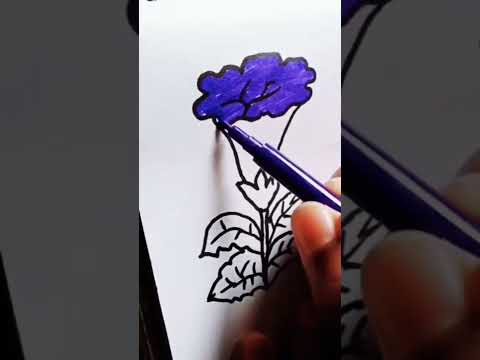 Easy Flower drawing #viral #shorts #arifa'sartgallery #drawingtutorial #shortvideo