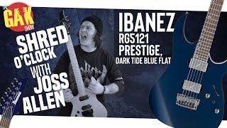 Video thumbnail for Ibanez RG5121 Prestige, Dark Tide Blue Flat | SHRED O'CLOCK W/ JOSS ALLEN by GAK