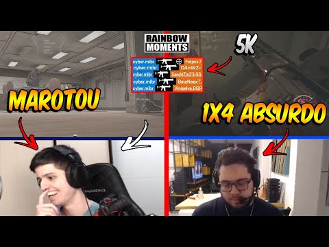 PALUH FAZENDO 1x4 INSANO, MAROTADA MONSTRA DO RAZAH, 5K DO CYBER E MAIS - MELHORES MOMENTOS LIVES R6