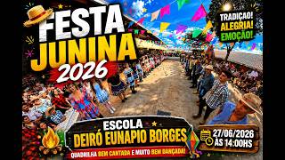 Festa Junina 2026 🎉 Quadrilha Completa | Escola Deiró Eunapio Borges | Drone Mini 4 Pro + Insta360X5