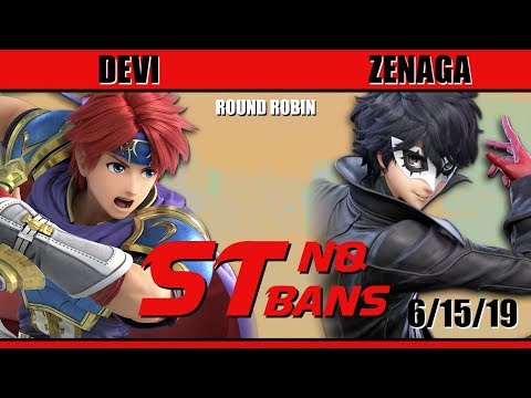 St. No Bans #3 - Round Robin Singles - Devi (Roy) vs Zenaga (Kirby/Joker/Ridley) - SSBU