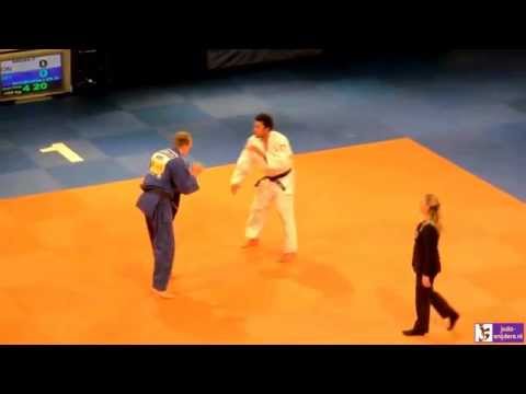 Judo 2014 Dutch Championships: Ansah (ON) - Rosenmuller (NH) [-100kg] semi-final