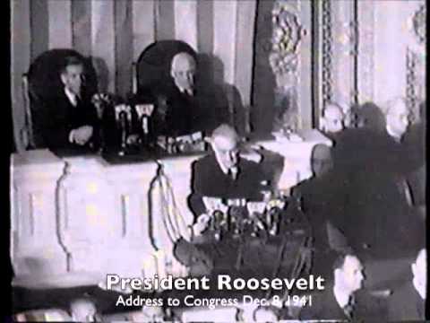 President Roosevelt (1941) War Address To Congress