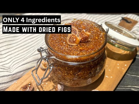 Dried Fig Jam Recipe | Just 4 Ingredients!