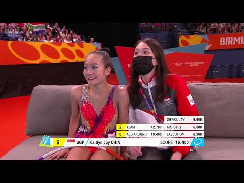 Rotation 1 - CHIA Kaitlyn Joy (SGP) Hoop (Qualifications) [Common Wealth Games 2022]