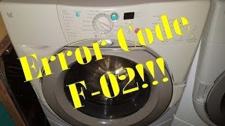 Fixing a F-02 error on a Whirlpool Duet Front Loader Washer