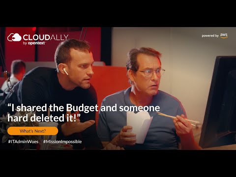OpenText CloudAlly Showed Exactly How SharePoint Data Recovery Works in 56 Seconds