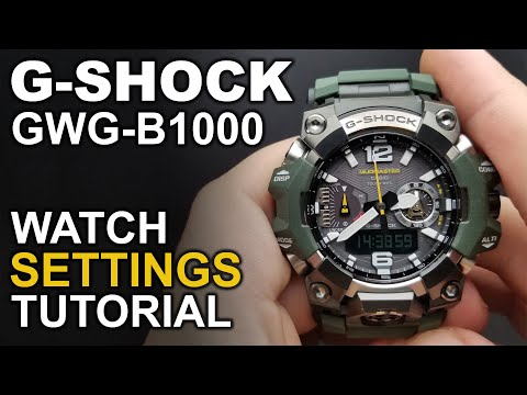 Ghshock Mudmaster GWG-B1000 - Watch Setting Tutorial - Module 5713