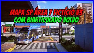 🔴Gameplay Mapa SP Área 7 Fictício V3 Linha 572M-10 Com Volvo B360S Proton Bus Simulator PBSU #cqmods