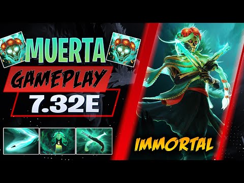 New Hero MUERTA First MID Gameplay | Dota 2 7.32E Patch Update [Learn Top Dota]