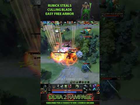 Rubick steals Culling Blade Easy Free Armor | Dota 2 Rampage