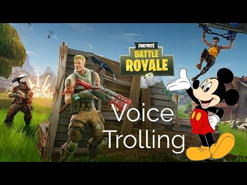 Mickey Mouse Voice Trolling - Fortnite Battle Royale - ComboBros