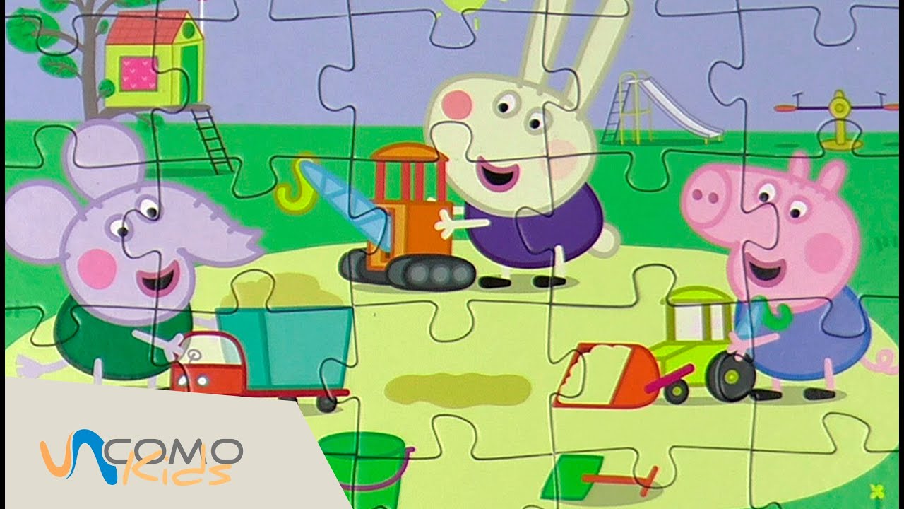 Puzzle de PEPPA PIG con sus AMIGAS en el parque