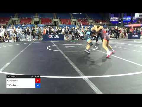 112 Lbs Consi Of 32 #2 - Victoria Macias, Illinois Vs Yianna Foufas, New York 23a4