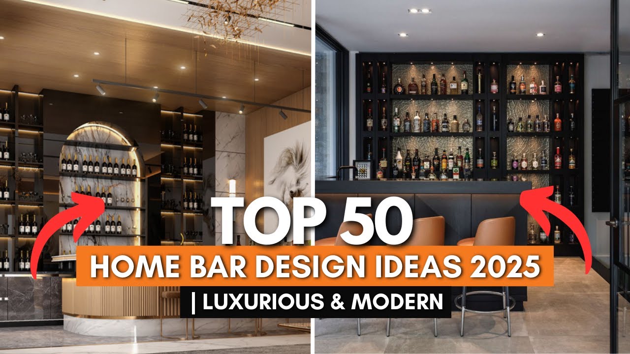 Top 50 Home Bar Design Ideas 2025 | Luxurious & Modern Inspiration