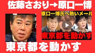 原口一博代議士へ向けたさとうさおり議員の覚悟を込めたメールを公開！東京都を本気で動かす【小池百合子/小池都知事/都議会】