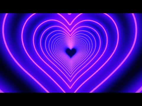 Heart Background 💖 Pink Tunnel Heart Background Screensaver Video Effects - Heart Lights Background