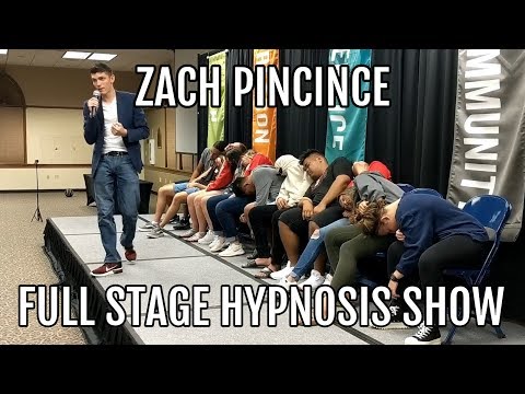 Hypnotist Zach Pincince FULL Stage Hypnosis Show | Entire UNCUT College Hypnosis Performance