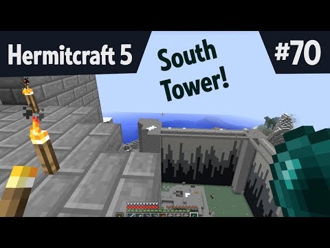Castle Construction: South Tower! — Hermitcraft 5 ep 70