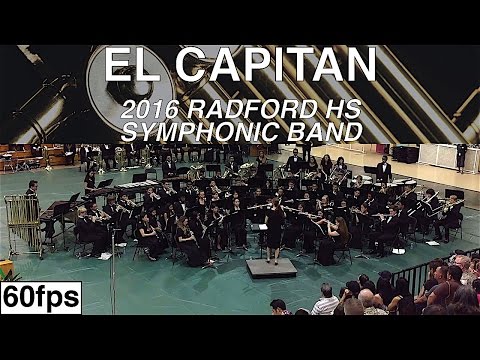 El Capitán | Radford HS Symphonic Band | 2016 CDBF South POB | MultiCam 60fps