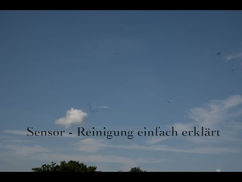 Sensor - Reinigung einer spiegellosen Kamera