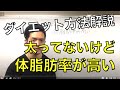 体脂肪率と見た目!体重は重くないけど体脂肪率が高い人が普通のダイエットをしてはいけない理由を解説します。