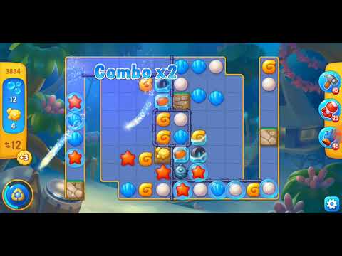 Fishdom. 3834 level no boosters and diamonds