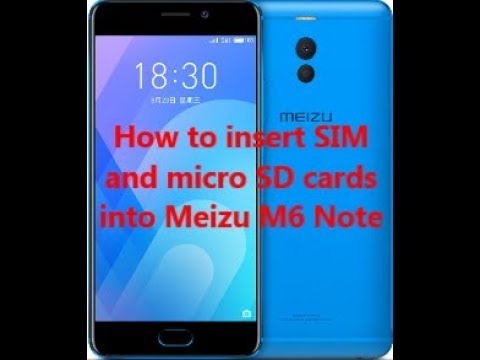 How to insert SIM and micro SD cards into Meizu M6 Note