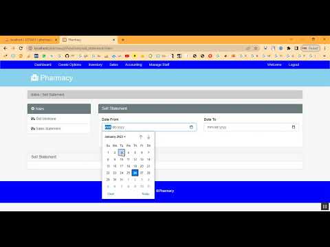 Pharmacy Information System in PHP Application Projects