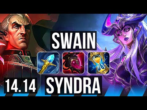 SWAIN vs SYNDRA (MID) | 66% winrate, 10/2/9, Godlike, Rank 13 Swain | EUW Challenger | 14.14