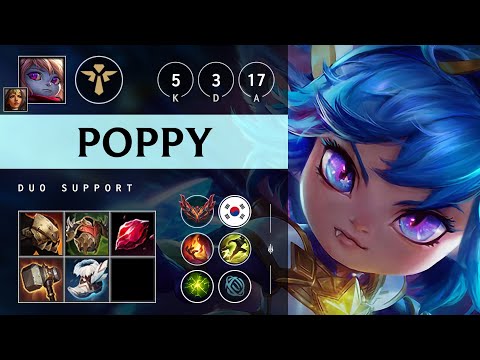 Poppy Support vs Alistar - KR Grandmaster Patch 25.13