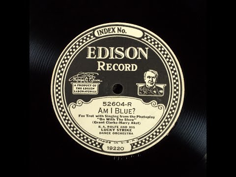 "AM I BLUE?" 1929 Vaughn de Leath - B.A. Rolfe Lucky Strike Orch - VIVID