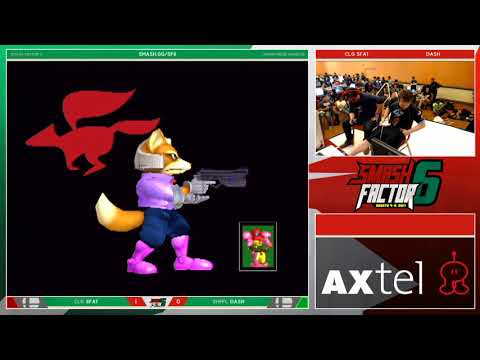 Smash Factor 6 - CLG | SFAT (Fox) Vs. SHFFL HY DPRO | DASH (Samus) - Melee Winners Top 32