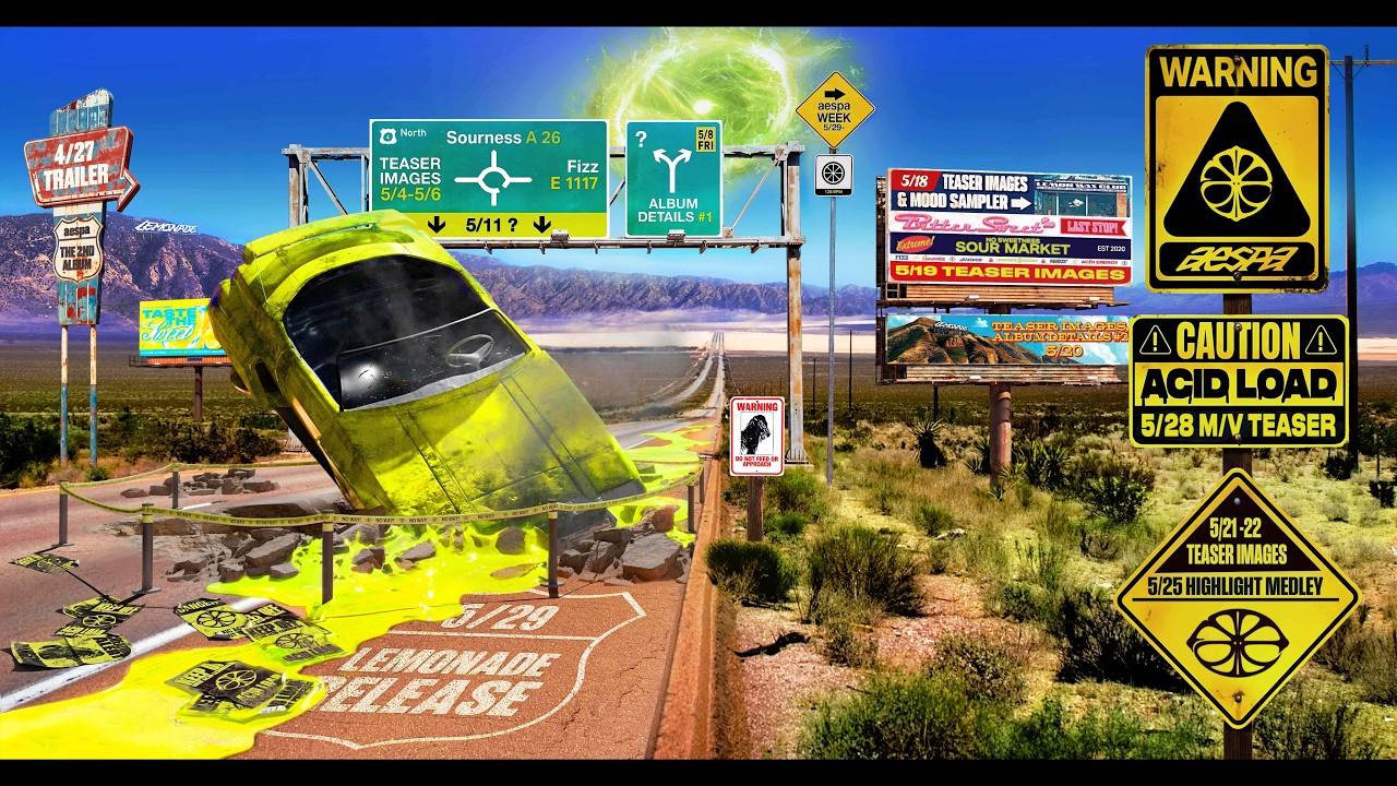 aespa 에스파 'LEMONADE' Schedule Poster